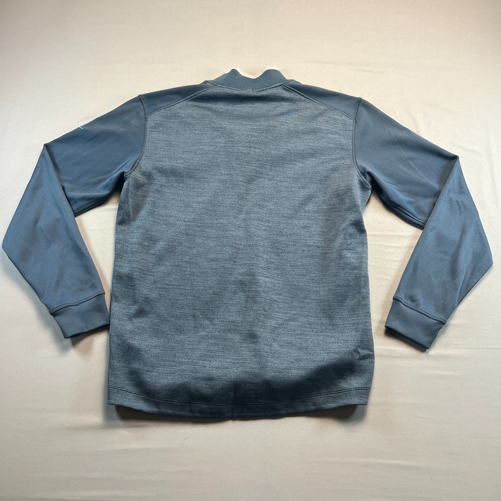 Nike Golf Tour Performance Dri Fit Shirt Mens M Heathered Blue 1/2 Zip Pullover - Picture 2 of 9
